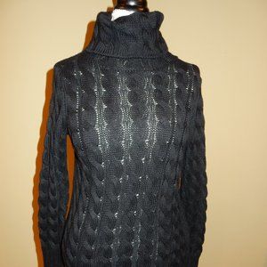Cable Turtleneck Sweater